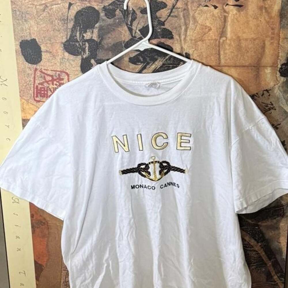 Vintage Hanes Nice Monaco Cannes Graphic T-Shirt XL